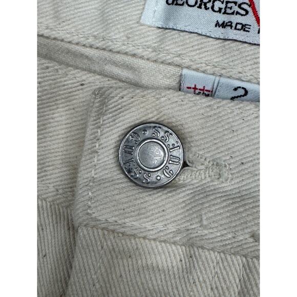 Vintage Guess by Georges Marciano High Rise Jeans USA Style 48115 Off White Sz 2 - Picture 13 of 14